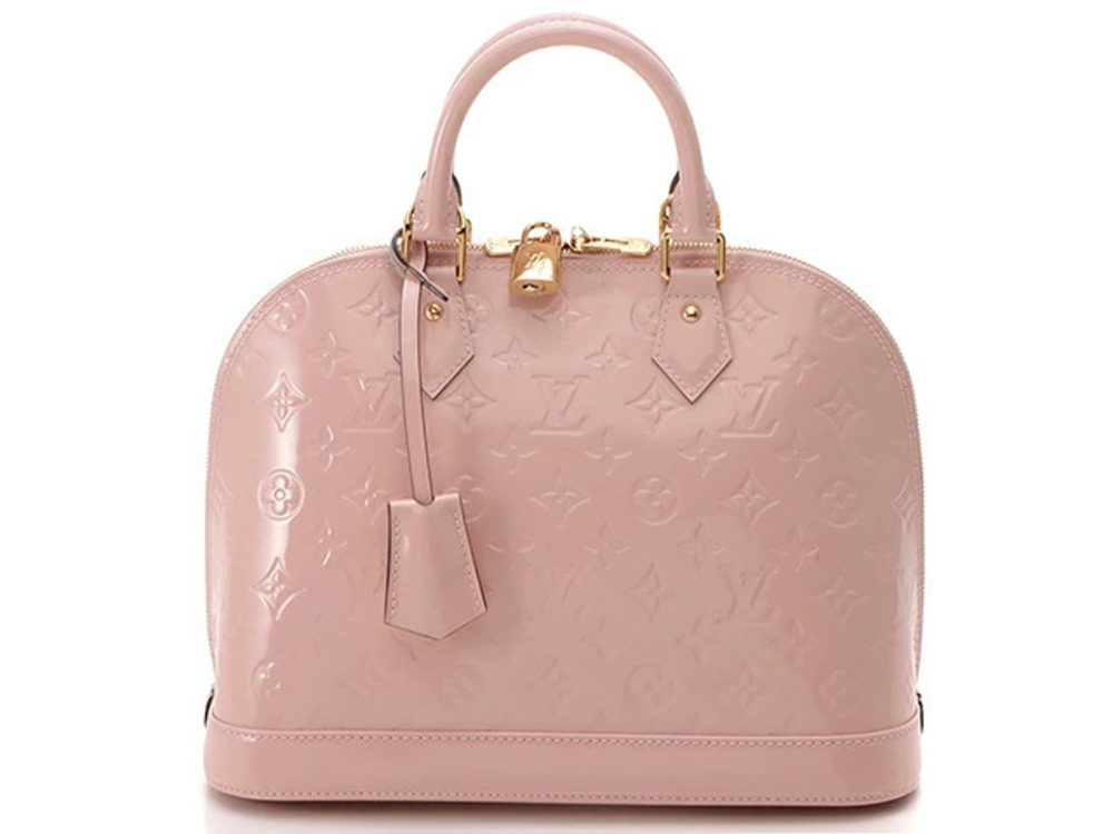 LOUIS VUITTON Alma handbag Vernis Rose Pink Ballerine